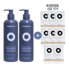 New 피토페시아 샴푸 두피클리닉 약산성 카페인 탈모완화기능성 샴푸, 2개, 500ml